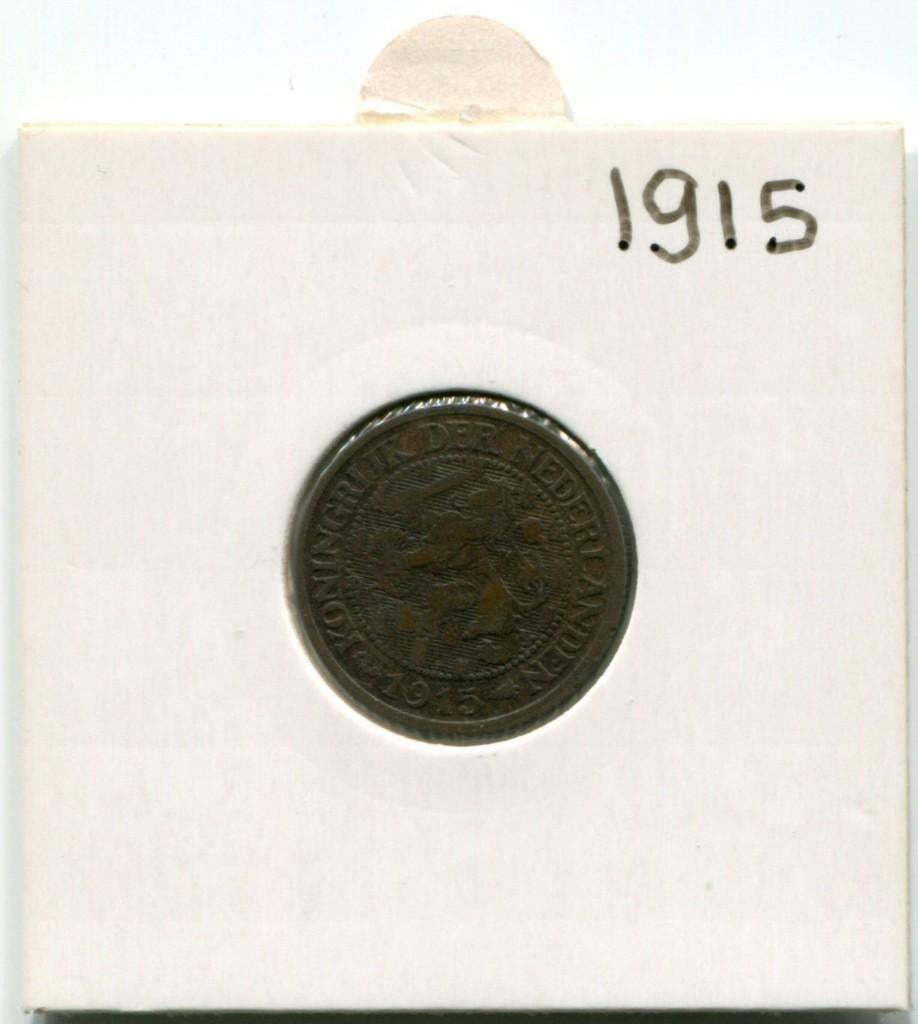 1 cent 1915  Koningin Wilhelmina, Postzegels en Munten, Munten | Nederland, Ophalen of Verzenden, Koningin Wilhelmina, Losse munt
