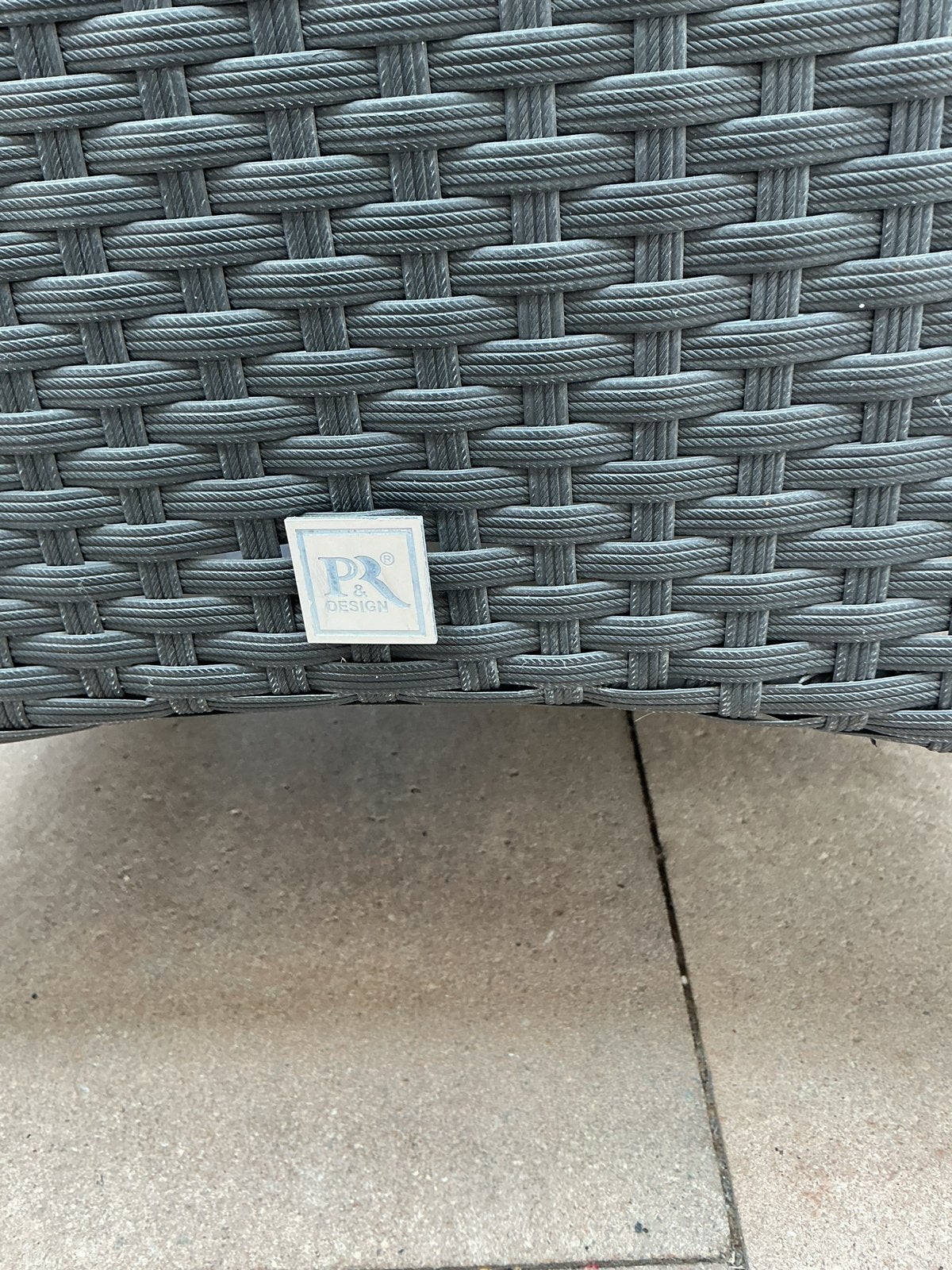 P&R Design Tuinset - Wicker stoelen en grote tafel, Tuin en Terras, Tuinsets en Loungesets, Ophalen, Gebruikt, Eettafel, 6 zitplaatsen