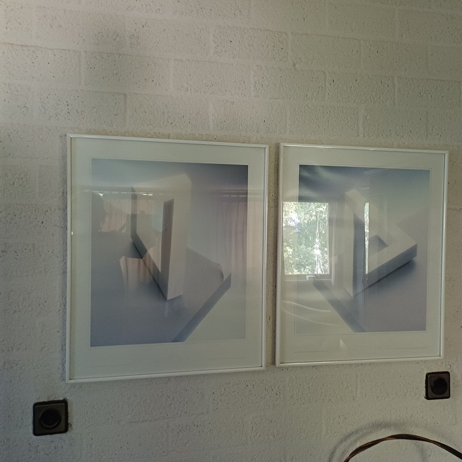 Set van 2 optische illusie kunstprints, Ophalen of Verzenden