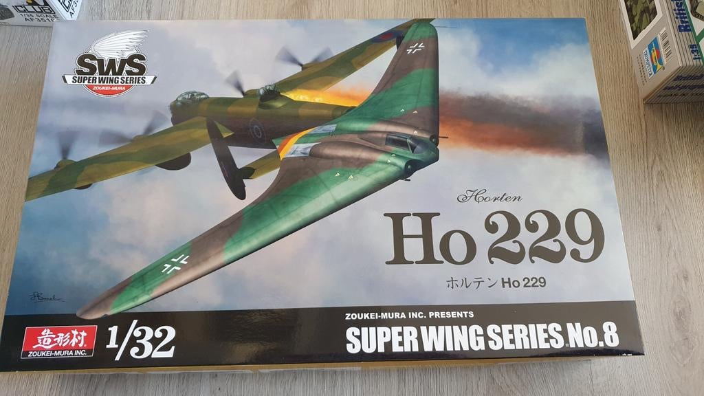 Zoukei Mura 1/32 Horten Ho-229 met HGW set, Overige merken, Nieuw, Ophalen of Verzenden, Groter dan 1:72