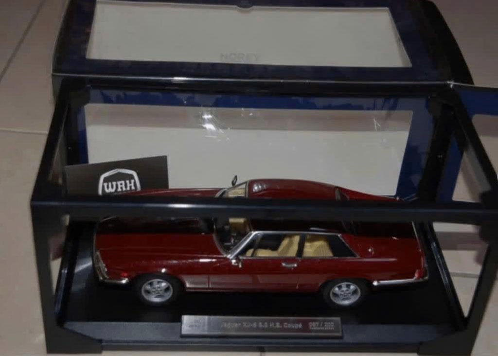 1:18 JAGUAR XJS COUPE V12 darkred LTD 200 NOREV 182621 WRH, Verzenden, Zo goed als nieuw, Auto, Norev