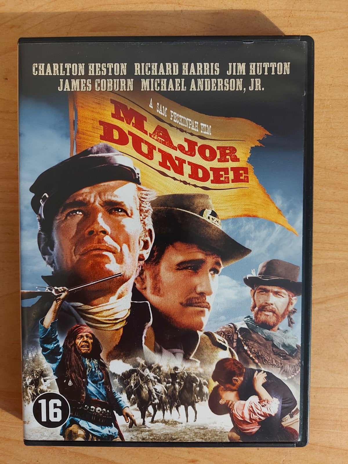 Major Dundee - 1964 Charlton Heston James Coburn western, Alle leeftijden, Ophalen of Verzenden, Zo goed als nieuw, 1940 tot 1960