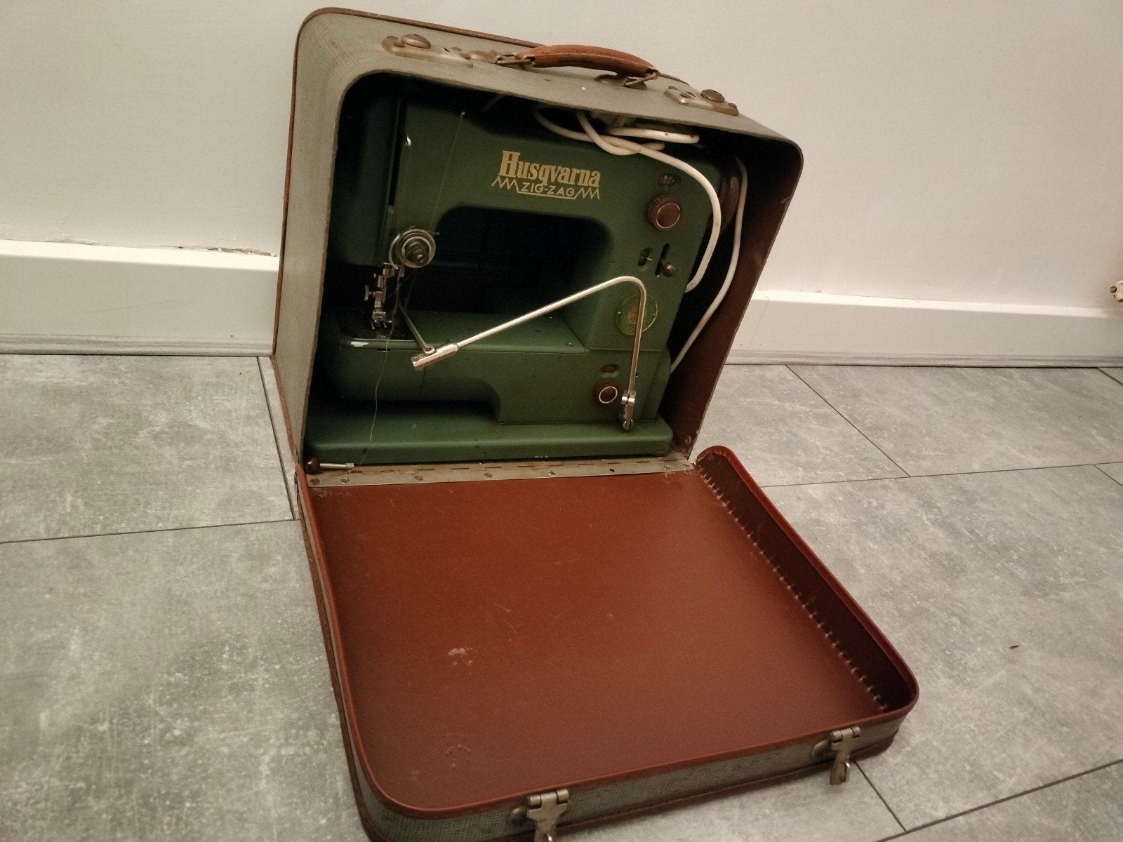Husqvarna zigzag vintage, Ophalen of Verzenden, Gebruikt, Minder dan 50 cm