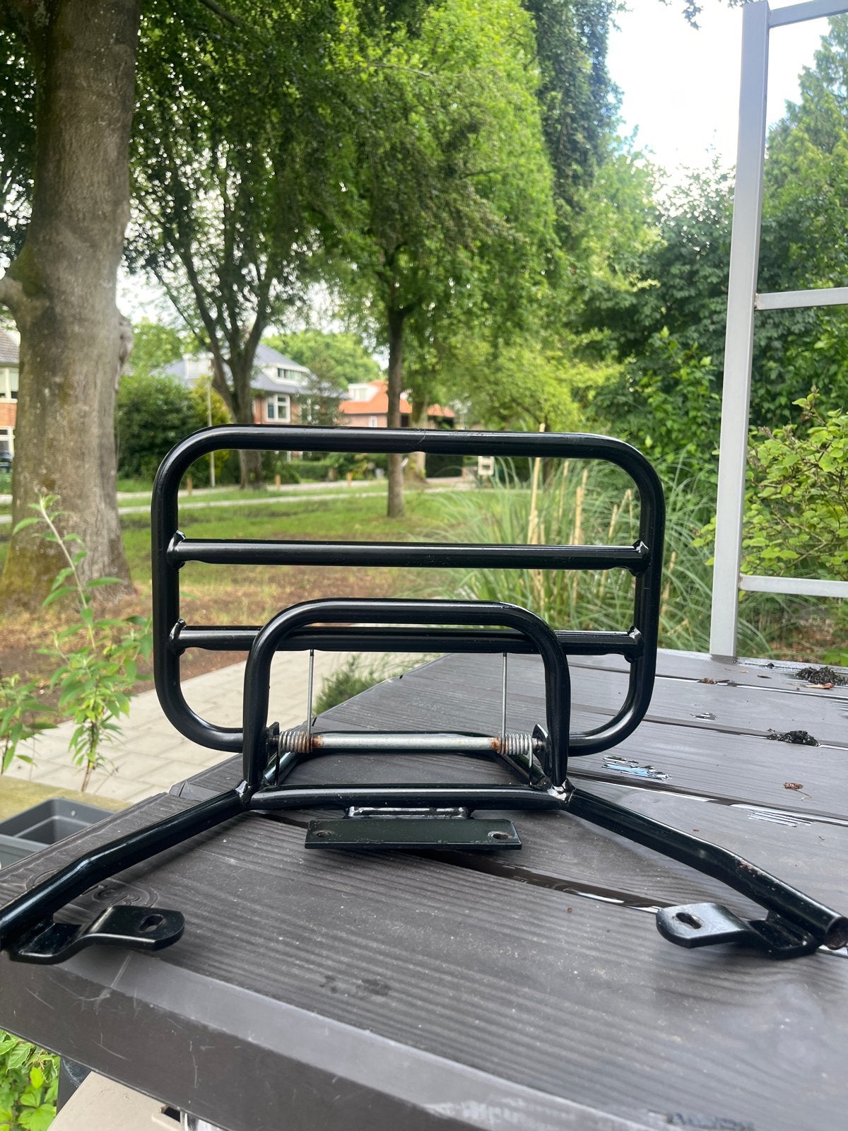 Stevige scooter achterdrager - Gebruikt, geen schroeven, Ophalen of Verzenden, Gebruikt, Overige typen, Overige merken