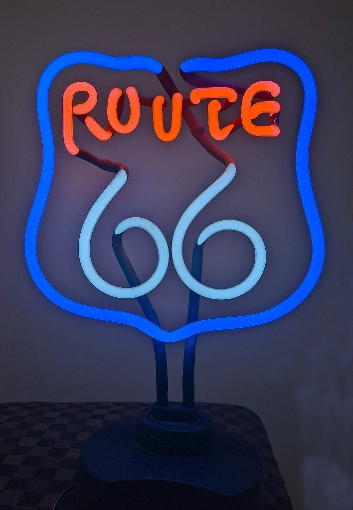 te koop, Neon sfeerlamp route 66, Overige merken, Meerkleurig, Overige fittingen, Zo goed als nieuw