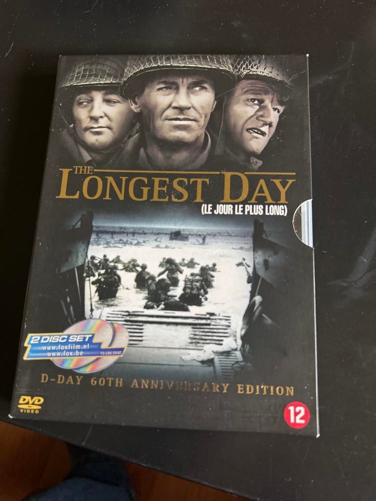 The Longest Day (D-Day 60th Anniversary Edition) DVD, Vanaf 12 jaar, Ophalen of Verzenden, Zo goed als nieuw, Overige genres