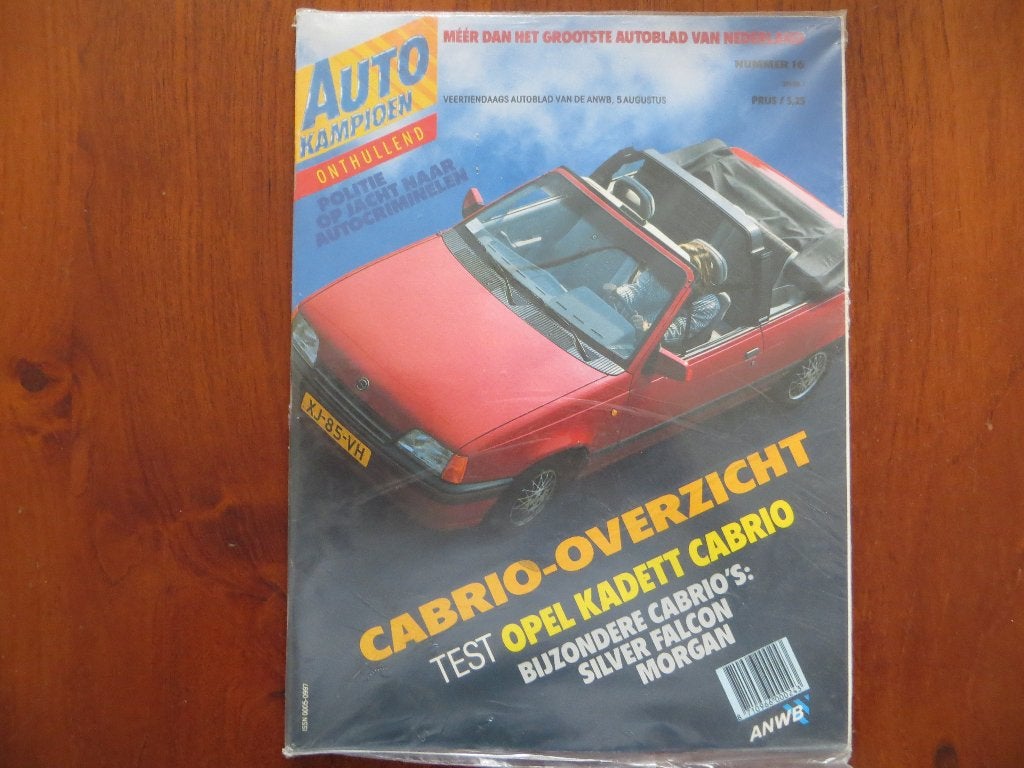 Autokampioen 16 1989 Cabrio-overzicht, Opel Kadett Cabrio, Ophalen of Verzenden, Nieuw, Opel