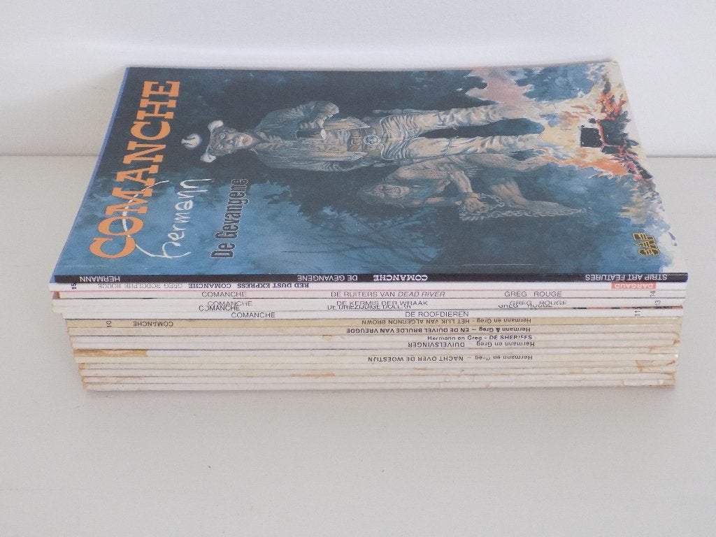 Comanche ~ Complete serie 1 t/m 15 + De Gevangene, Complete serie of reeks, Ophalen of Verzenden, Gelezen