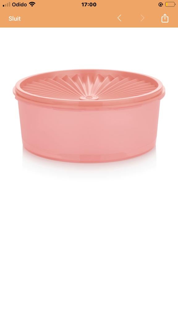 Tupperware splinternieuwe koekdoos - Roze, Huis en Inrichting, Keuken | Tupperware, Ophalen of Verzenden, Nieuw, Rood, Bus of Trommel