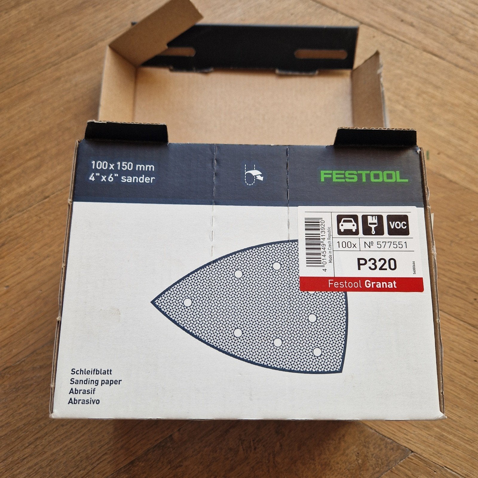 Festool Granat Delta Schuurpapier 100x150 P320 DTS/DTSC 400, Ophalen of Verzenden, Zo goed als nieuw, Overige typen