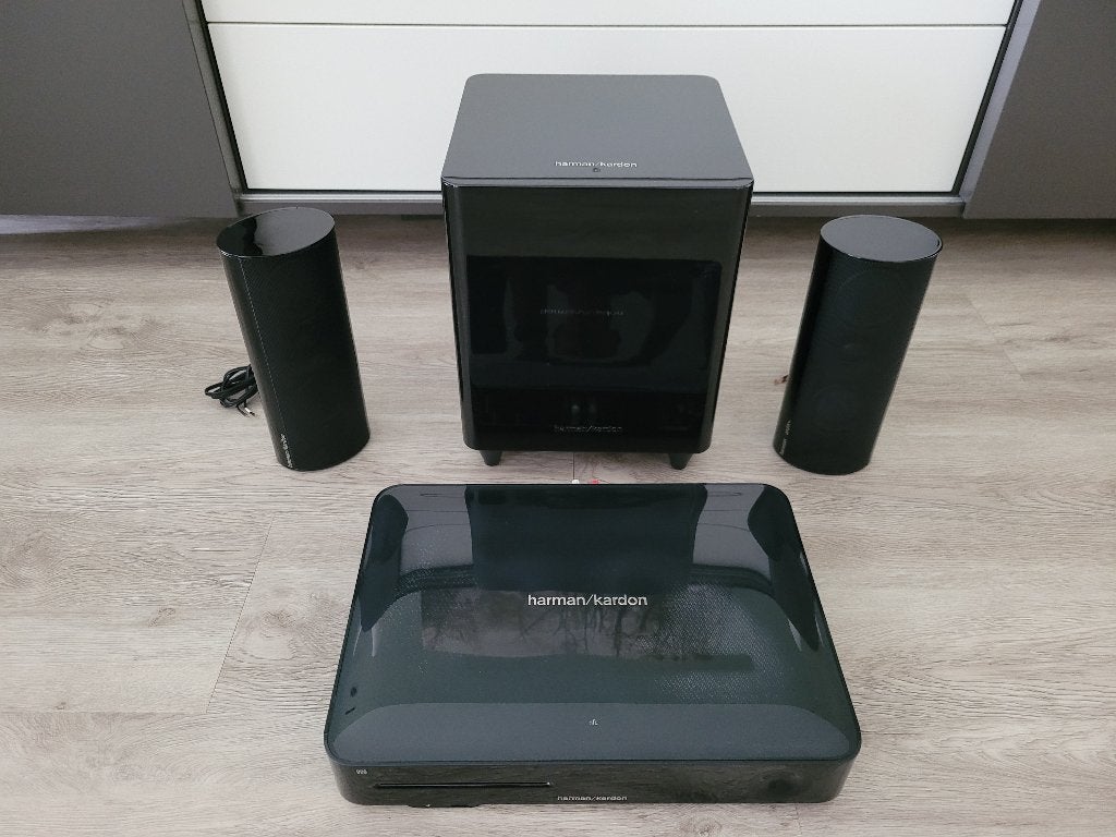 Harman Kardon BDS 2.1 Home Cinema Systeem, Gebruikt, 2.1-systeem, Blu-ray-speler, 70 watt of meer