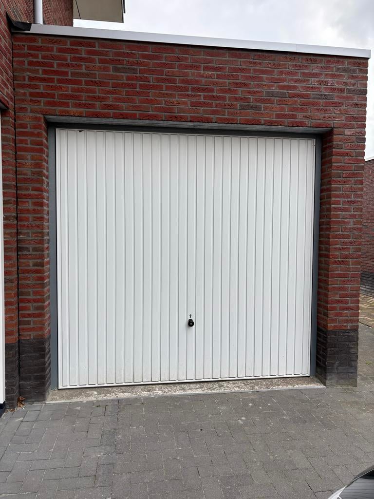 Witte Hörmann Garagedeur (compleet) - Zo goed als nieuw, Ophalen, Gebruikt, Garagedeur, Metaal
