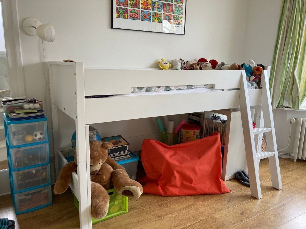 Mooi kinderbed!, Ophalen, Zo goed als nieuw, Hoogslaper