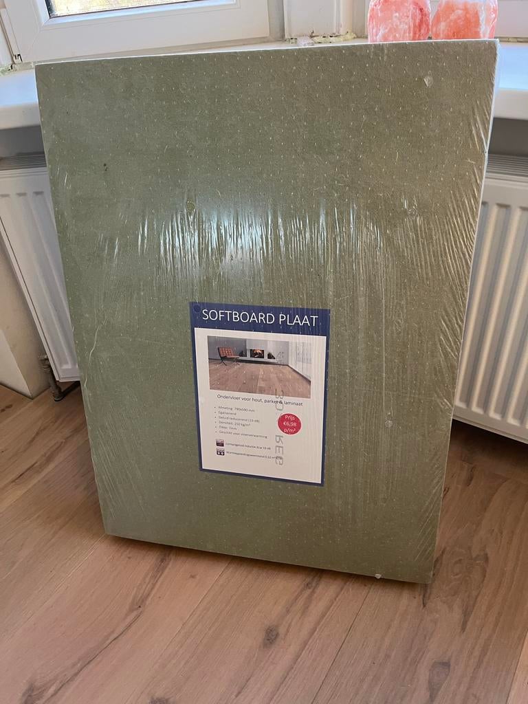 Softboard ondervloer 16m2 7mm voor parket/laminaat, Ophalen, 30 cm of meer, 50 tot 150 cm, Overige typen