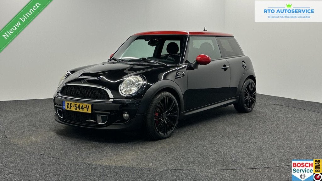 Mini 3-Deurs 1.6 John Cooper Works Chili|Navi|Cruise|Zwarte, Auto's, Mini, Voorwielaandrijving, Euro 5, 15 km/l, Gebruikt