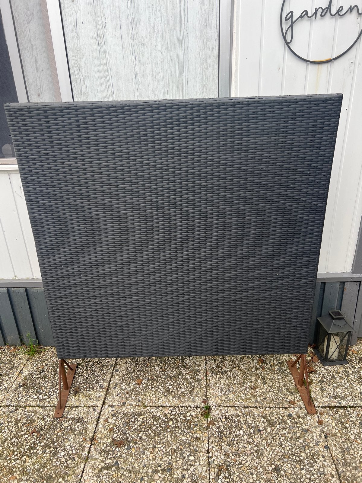 Zwart kamerscherm/windscherm van kunststof 4x, Tuin en Terras, Ophalen, Gebruikt, Kunststof, 100 tot 150 cm