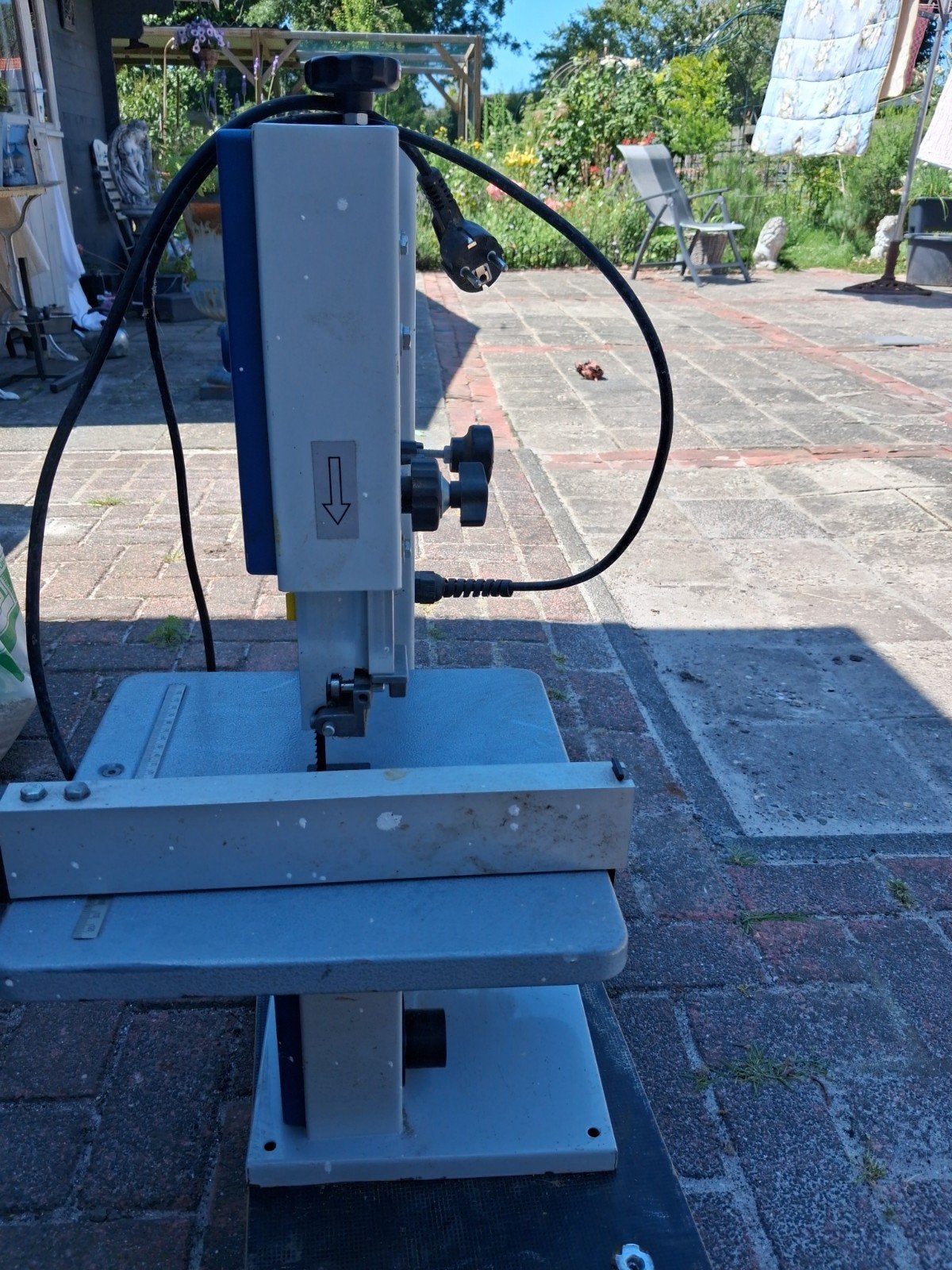 Goed werkende Scheppach HBS20 lintzaag, Ophalen, Gebruikt, Lintzaag, Minder dan 600 watt