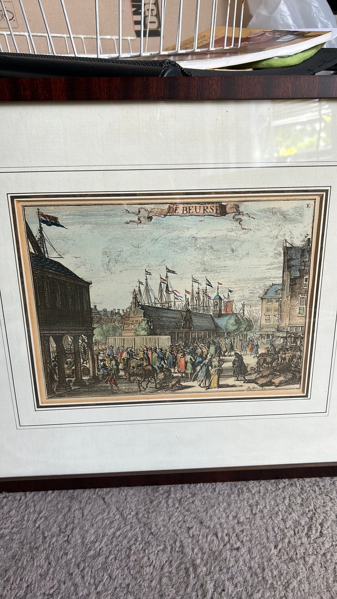 De beurs, kunst, Ophalen