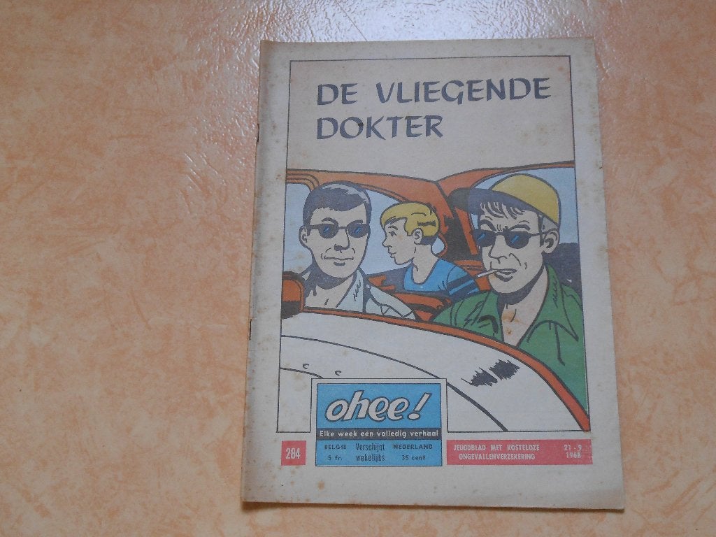 Ohee 284 De vliegende dokter 1968., Eén stripboek, Ophalen of Verzenden, Gelezen