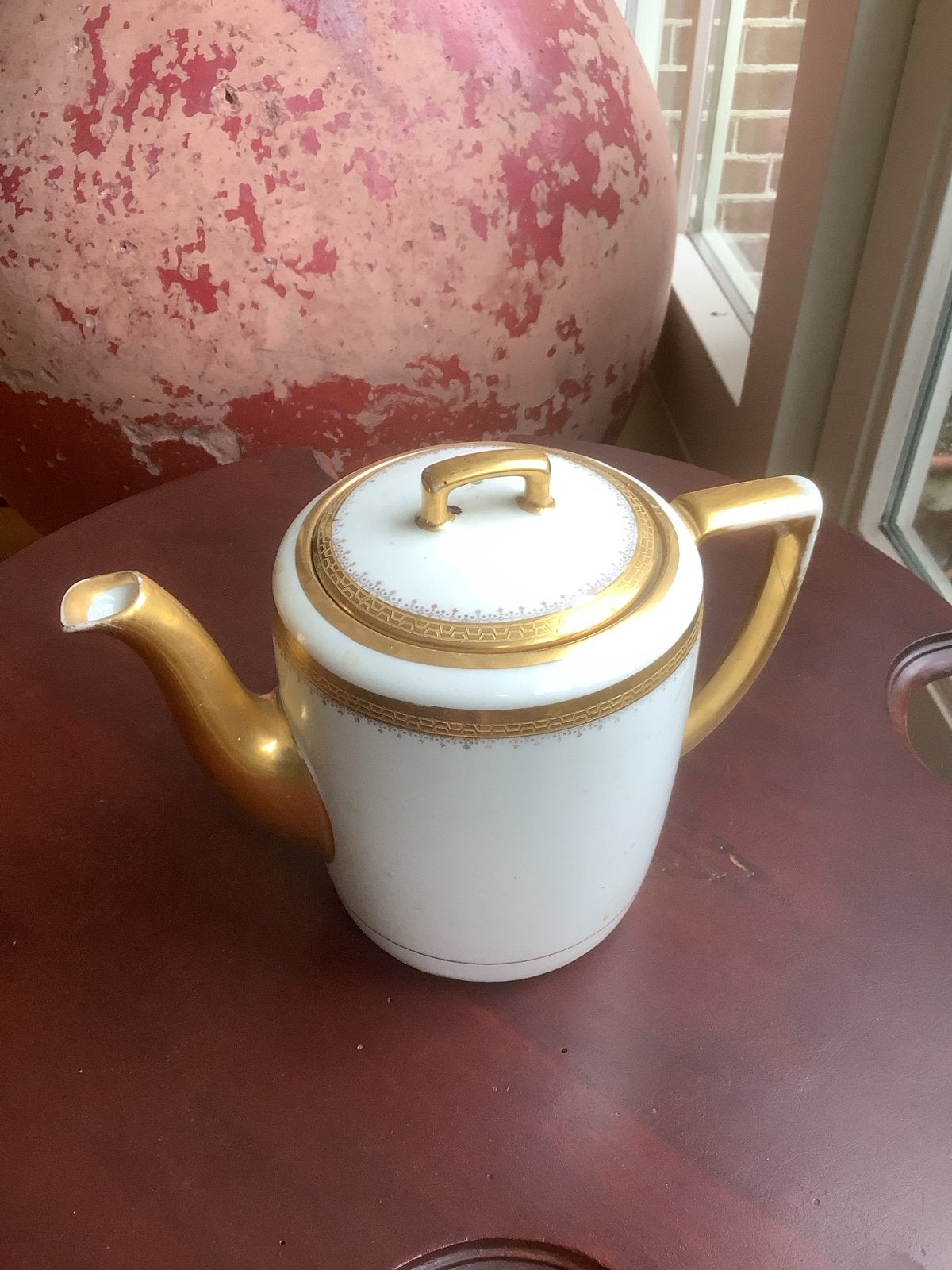 Antieke M.Z. Austria Theepot met Gouden Decoratie, Ophalen of Verzenden