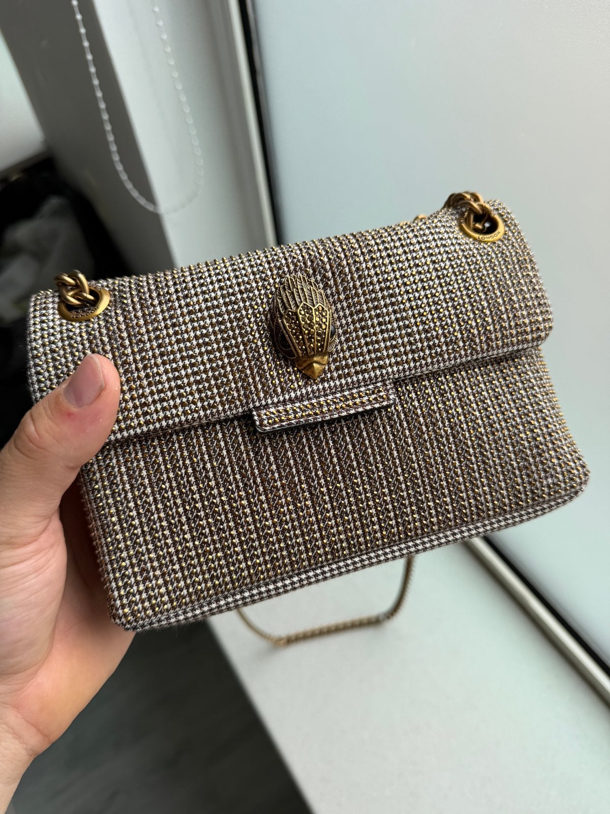 Kurt Geiger Kensington Tas - Zo goed als nieuw, Ophalen of Verzenden, Zo goed als nieuw, Bruin, Schoudertasje