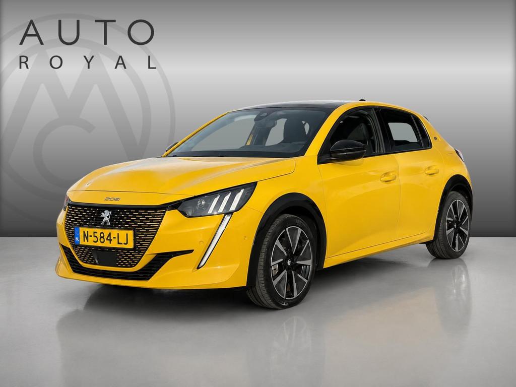 Peugeot e-208 EV GT Pack 50 kWh SOH 92% | PANORAMADAK| MULTI, 136 pk, Gebruikt, 351 km, Automatische klimaatregeling
