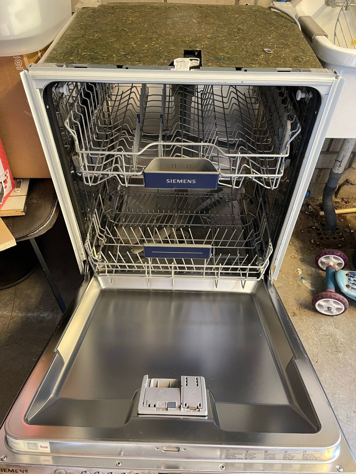 Siemens inbouw vaatwasser - goed werkend, Witgoed en Apparatuur, Vaatwasmachines, Ophalen, Gebruikt, Inbouw, 60 cm of meer