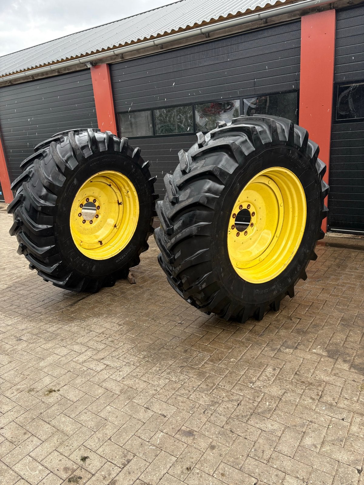 520/85R38 (20.8 R38) Michelin agribib met 18x38 velgen, Zakelijke goederen, Agrarisch | Onderdelen | Banden, Velgen en Assen, Ophalen