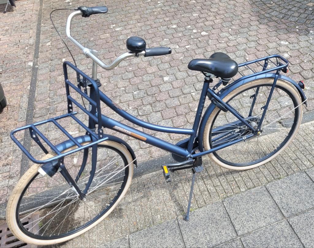 Sparta pick up donker blauw, Fietsen en Brommers, Fietsen | Dames | Damesfietsen, Ophalen, Sparta, Versnellingen, 53 tot 56 cm