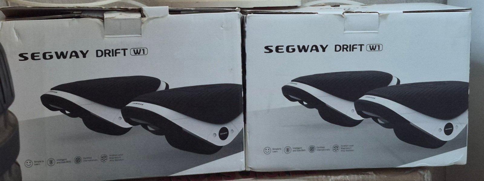 2x Segway Drift W1 E-Skates - Zo goed als nieuw in doos, Fietsen en Brommers, Steps, Ophalen of Verzenden, Zo goed als nieuw, Overige typen
