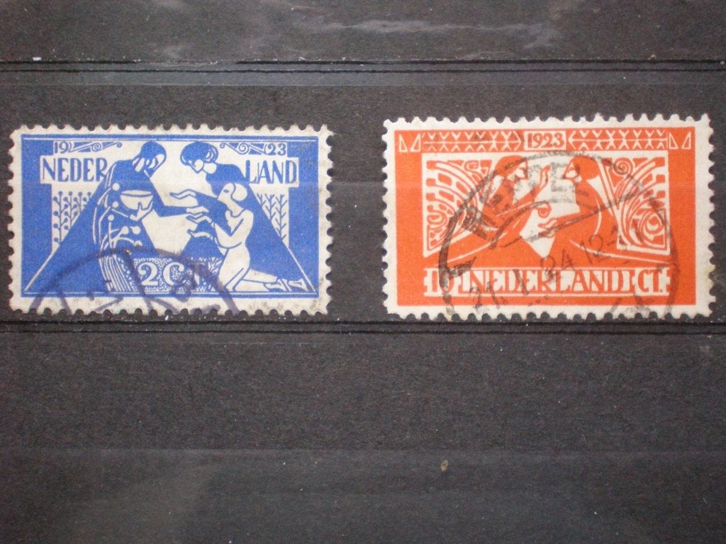 Nederland NVPH 134-135 gebruikt ( T 495)..€ 4,50, Postzegels en Munten, Postzegels | Nederland, Ophalen of Verzenden