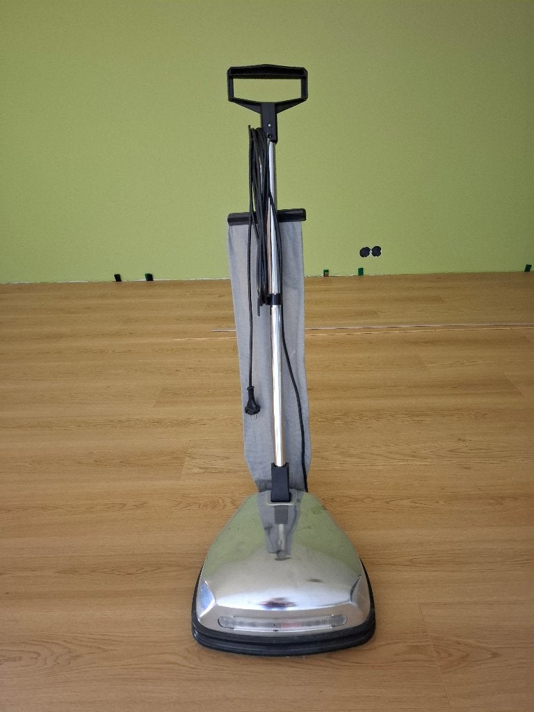 Boenmachine voor parket incl benodigdheden, Ophalen, Zo goed als nieuw, Schrobmachine