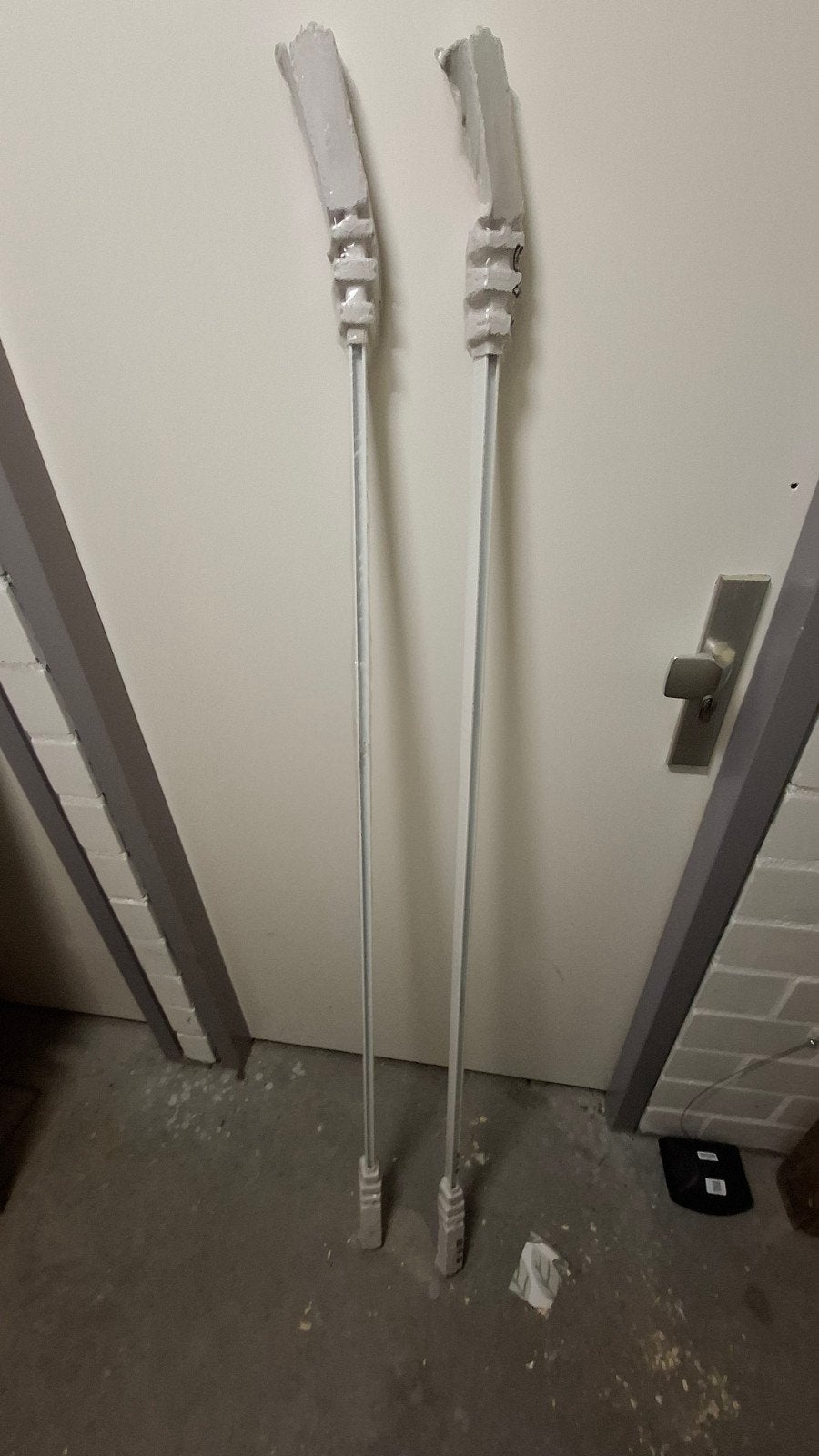 2x Gordijnrails 1.40m - Wit, Huis en Inrichting, Ophalen, Gebruikt, Wit, Metaal