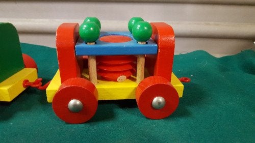 houten speelgoed trein met geluid, Ophalen of Verzenden, 'T Olde Gre-j, Info@toldegrej.nl, Endepoelstraat 20f Didam