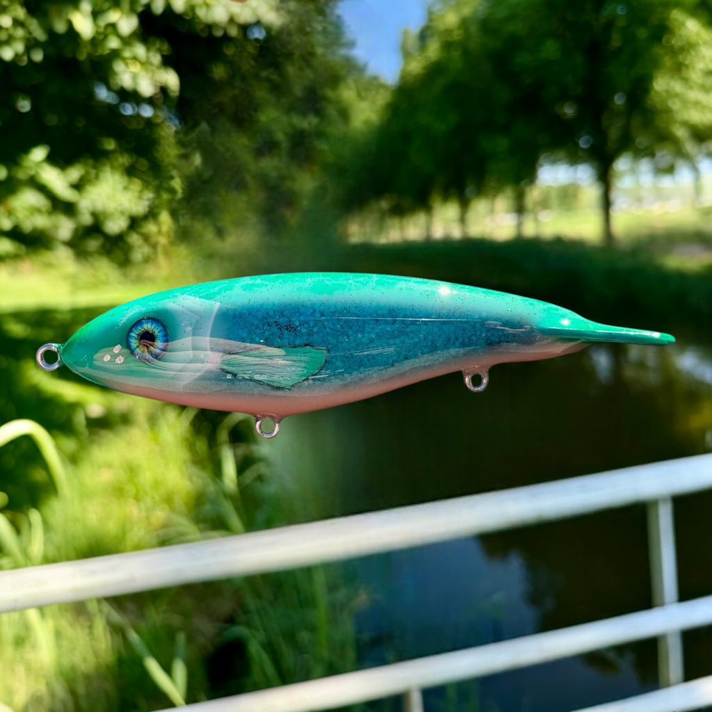 Handgemaakt Mahoniehouten Kunstaas (14 cm/50g) Slow Sinking, Verzenden, Purmerend, Maimarcrankbaits, Overige typen