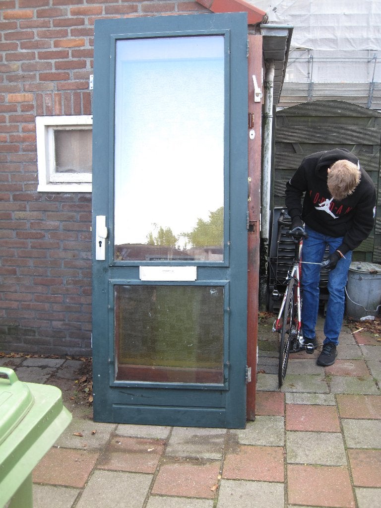 Div Hardhouten voordeuren / vanaf 20 euro, Ophalen, Gebruikt, Schuifdeur, 200 tot 215 cm