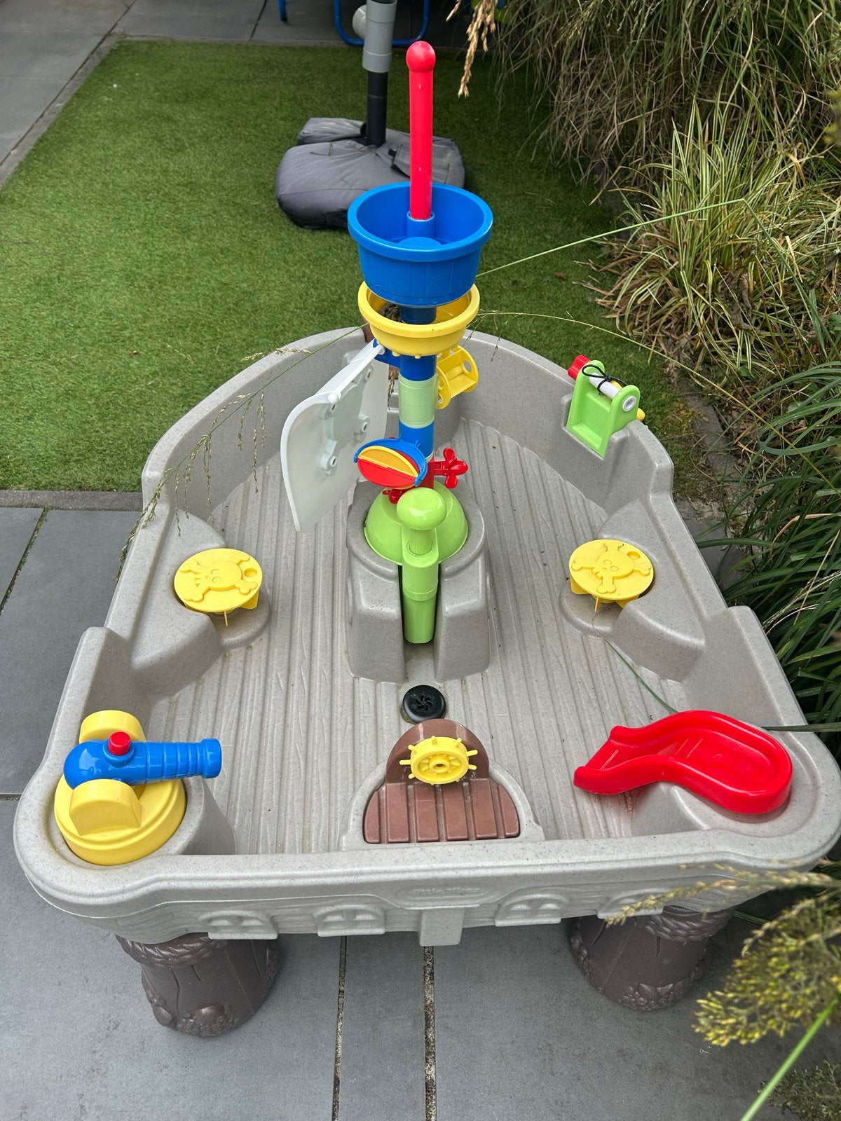 Little Tikes Piratenschip Zand- en Watertafel, Ophalen, Gebruikt, Jongen of Meisje