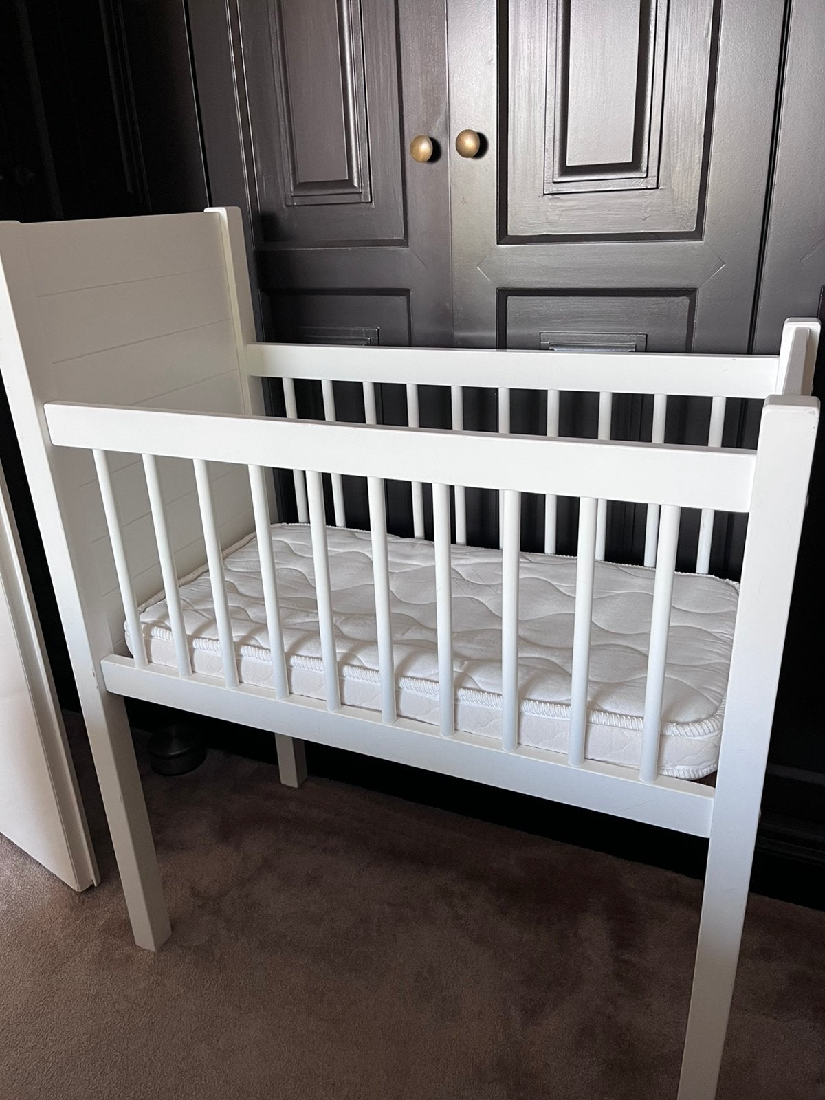 Houten witte wieg., Kinderen en Baby's, Ophalen, Gebruikt, Wieg
