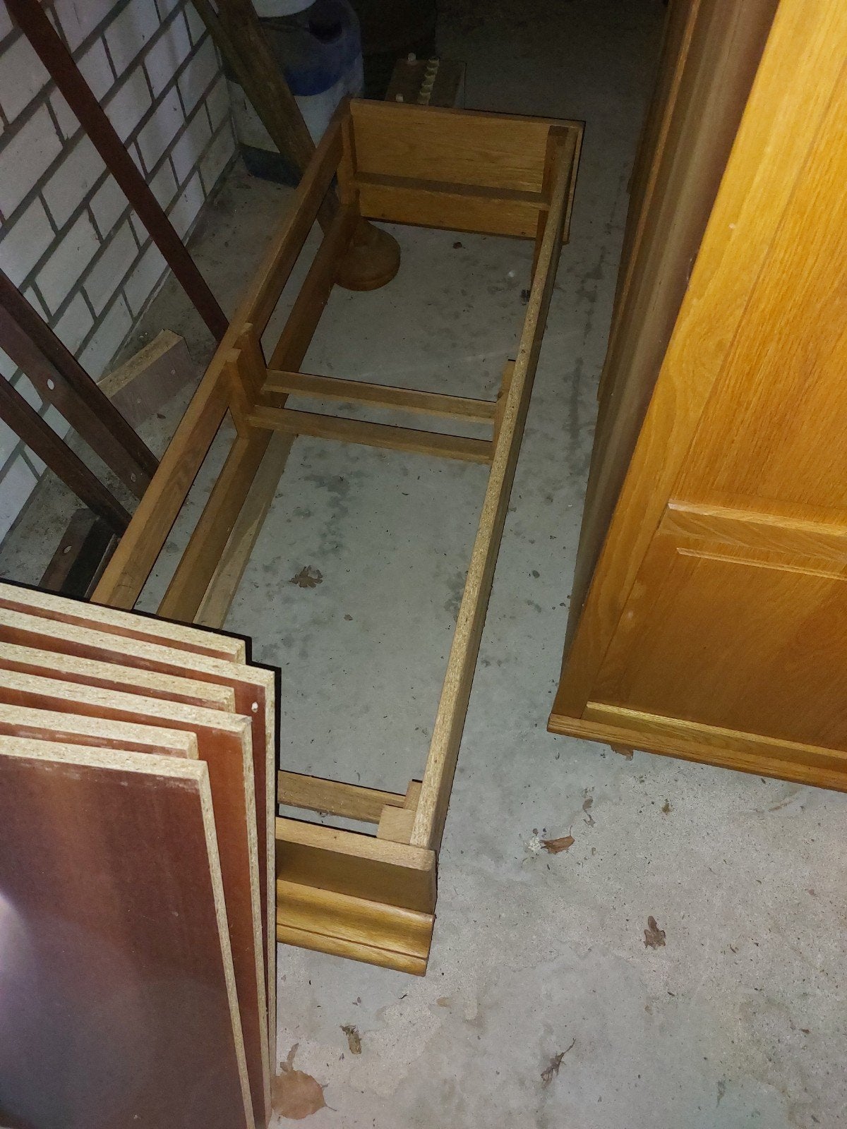 Massief eikenhouten kamerkast met deuren en planken, Huis en Inrichting, Ophalen, 100 tot 150 cm, Klassiek, Robuust, Eikenhout