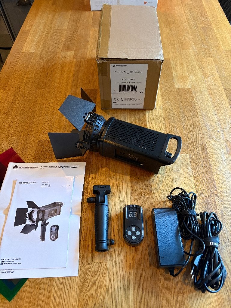 Studiolamp Bresser 60W LED Fresnel Light, Ophalen of Verzenden, Zo goed als nieuw, Overige typen, Overige merken