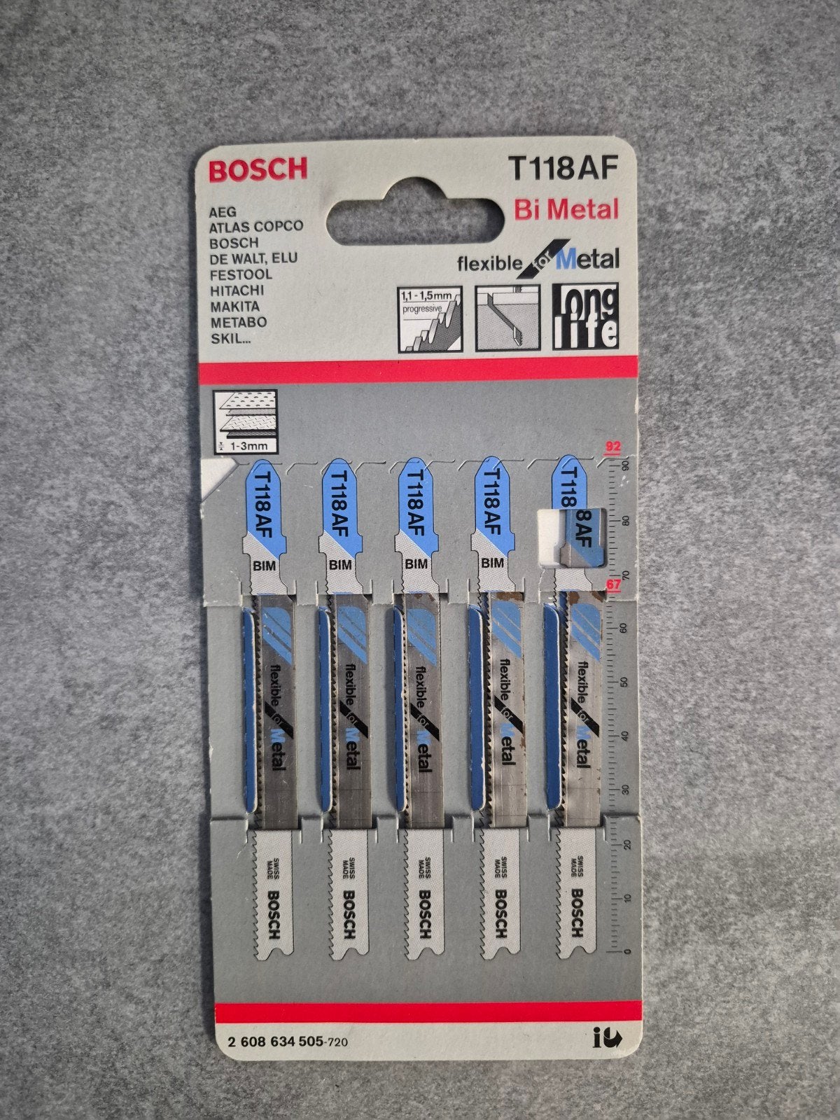 Bosch T118AF Bi-Metal Decoupeerzaagjes voor Metaal, Ophalen of Verzenden, Nieuw, Zaag, Bosch
