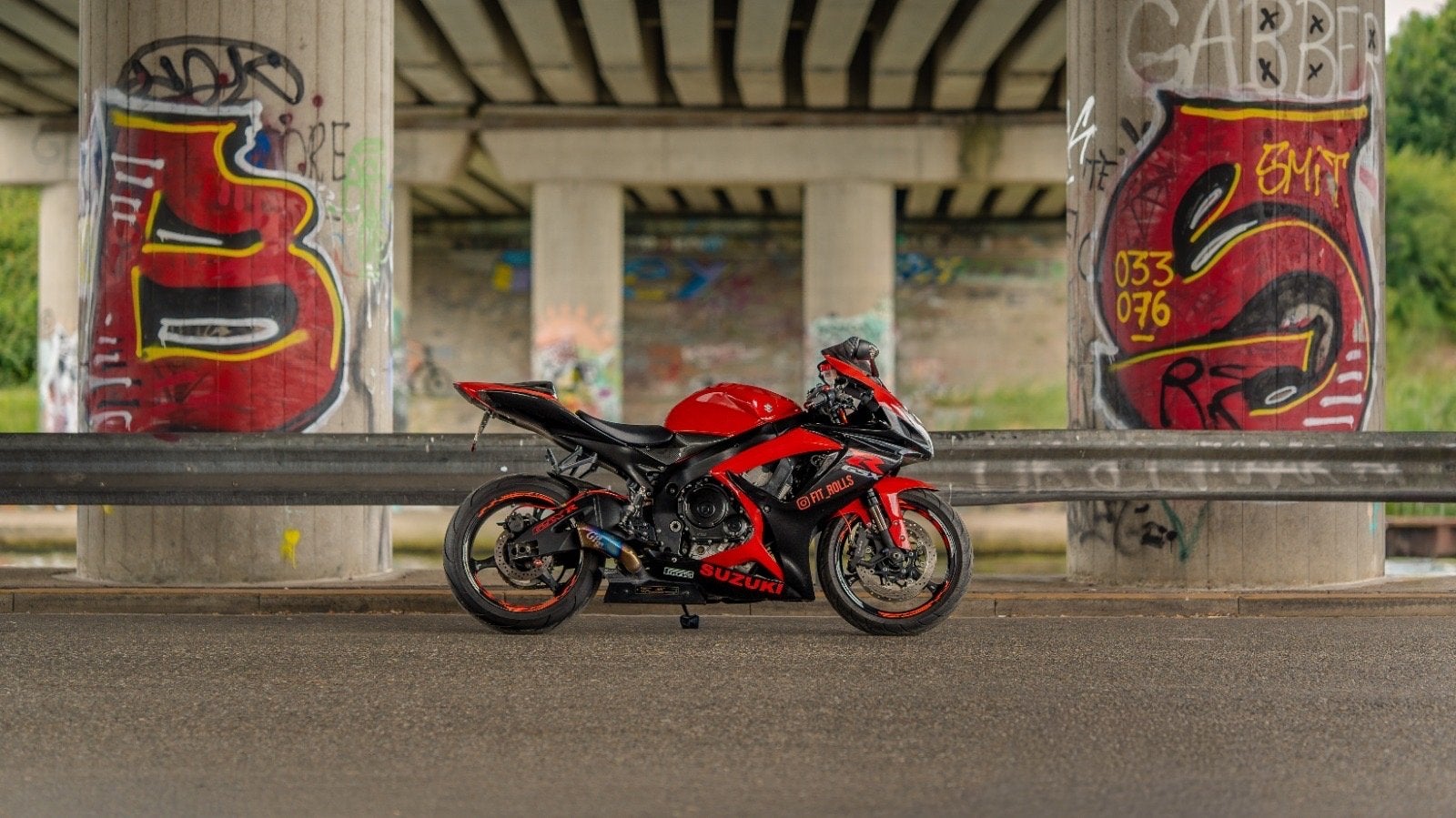 Suzuki GSX-R Sportmotor - Rood/Zwart, Sportuitlaat, 4 cilinders, Motorrijbewijs A, Gebruikt