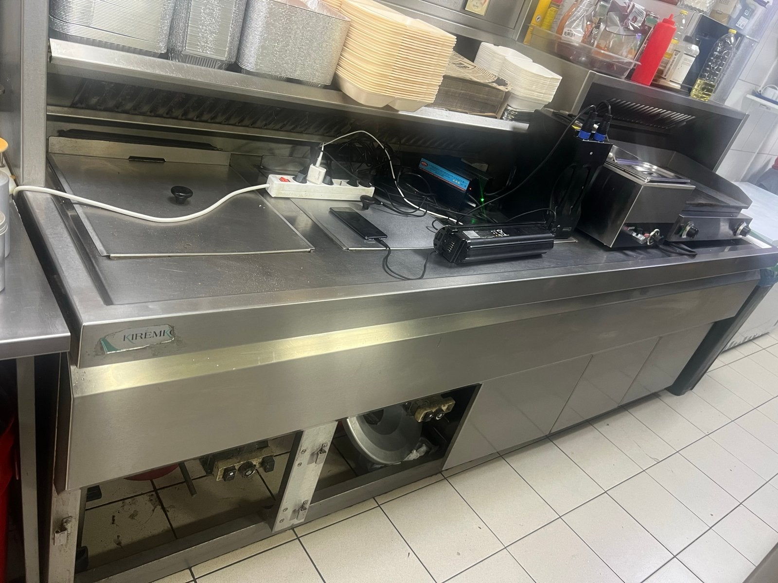 Horeca Koelwerkbank RVS + Grill – Reparatie nodig, Zakelijke goederen, Ophalen, Gebruikt, Overige typen