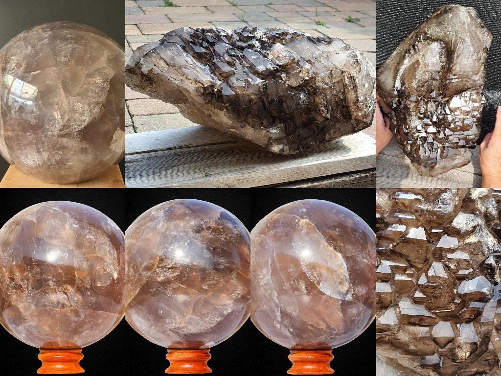 One of A Kind kristallen te koop! Rookwarts, Enhydro etc., Verzenden, Mineraal