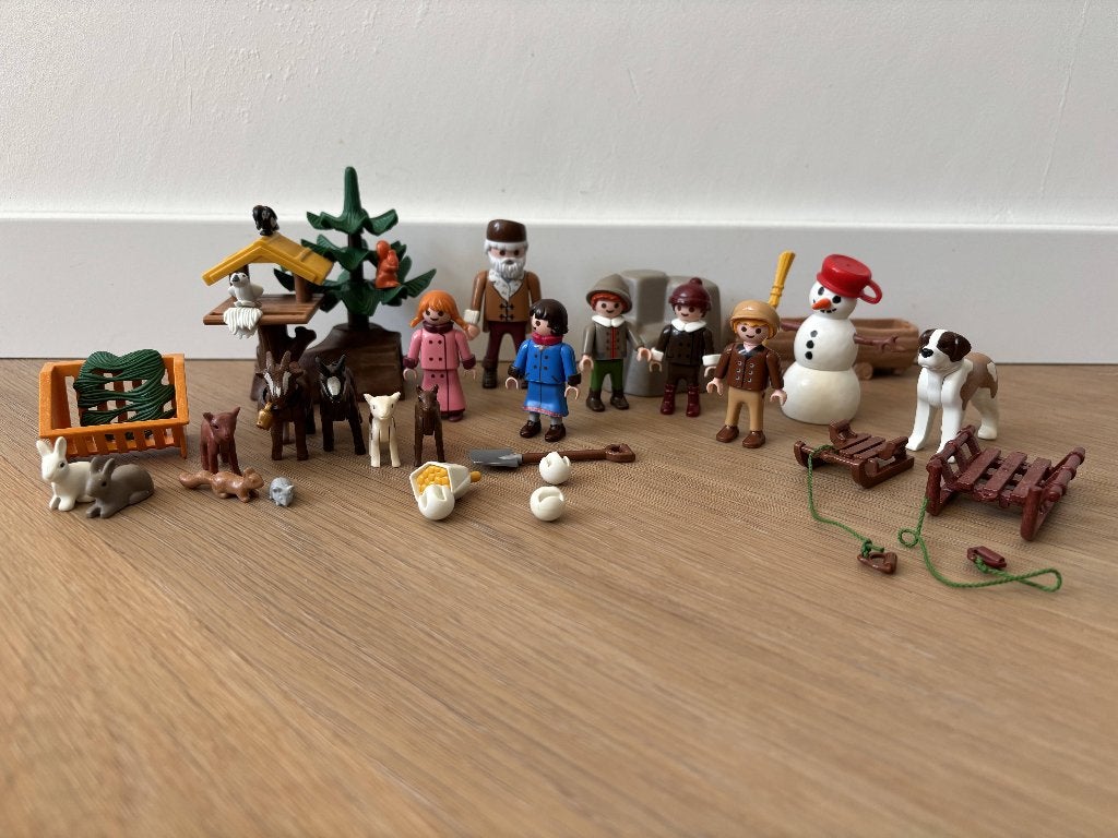 Playmobil Adventskalender Heidi's Winterwereld 70260, Gebruikt, Complete set, Ophalen of Verzenden, Figuren
