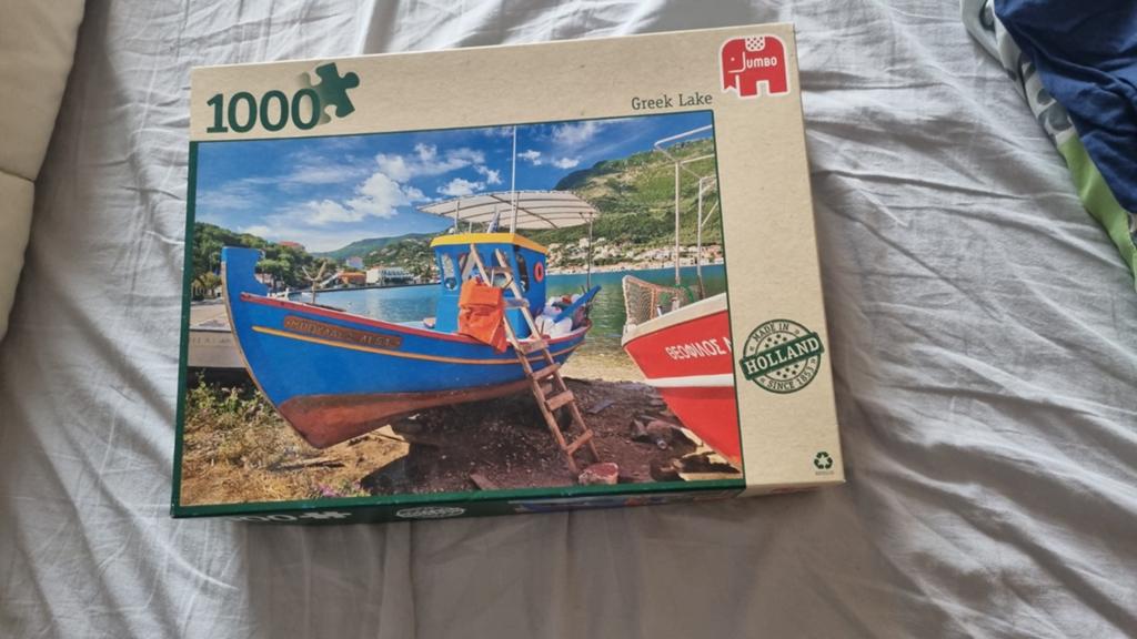 Leuke Jumbo puzzel van Griekenland - 1000 stukjes, Ophalen of Verzenden, 500 t/m 1500 stukjes, Gebruikt, Legpuzzel