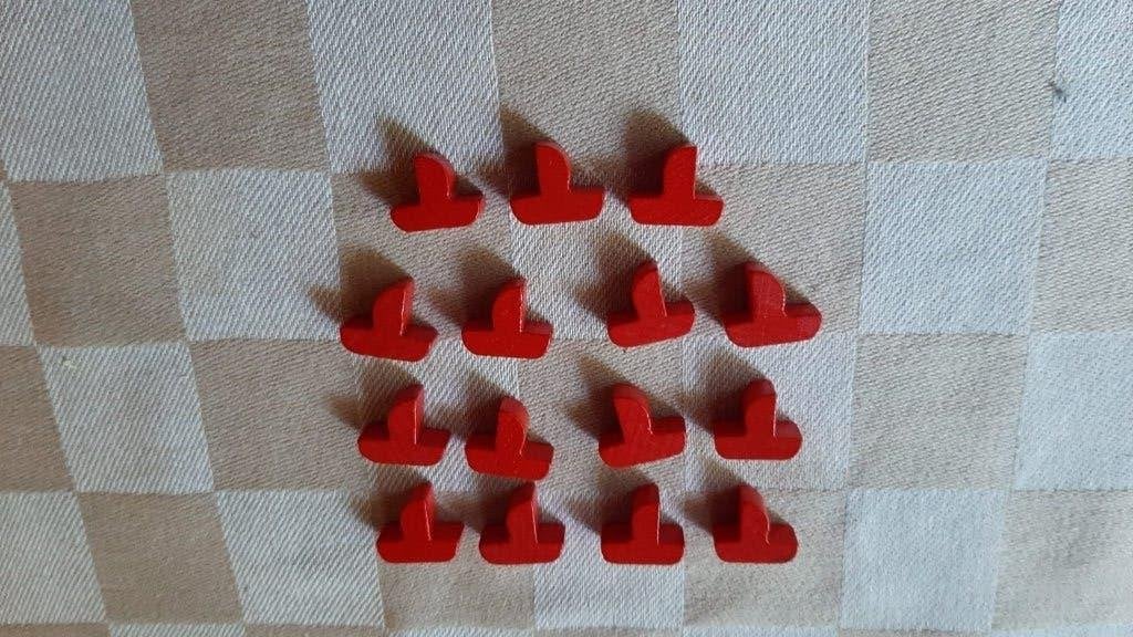 bordspel onderdelen Catan Zeevaarders rode set hout, Een of twee spelers, Ophalen of Verzenden, Nieuw, 999 Games