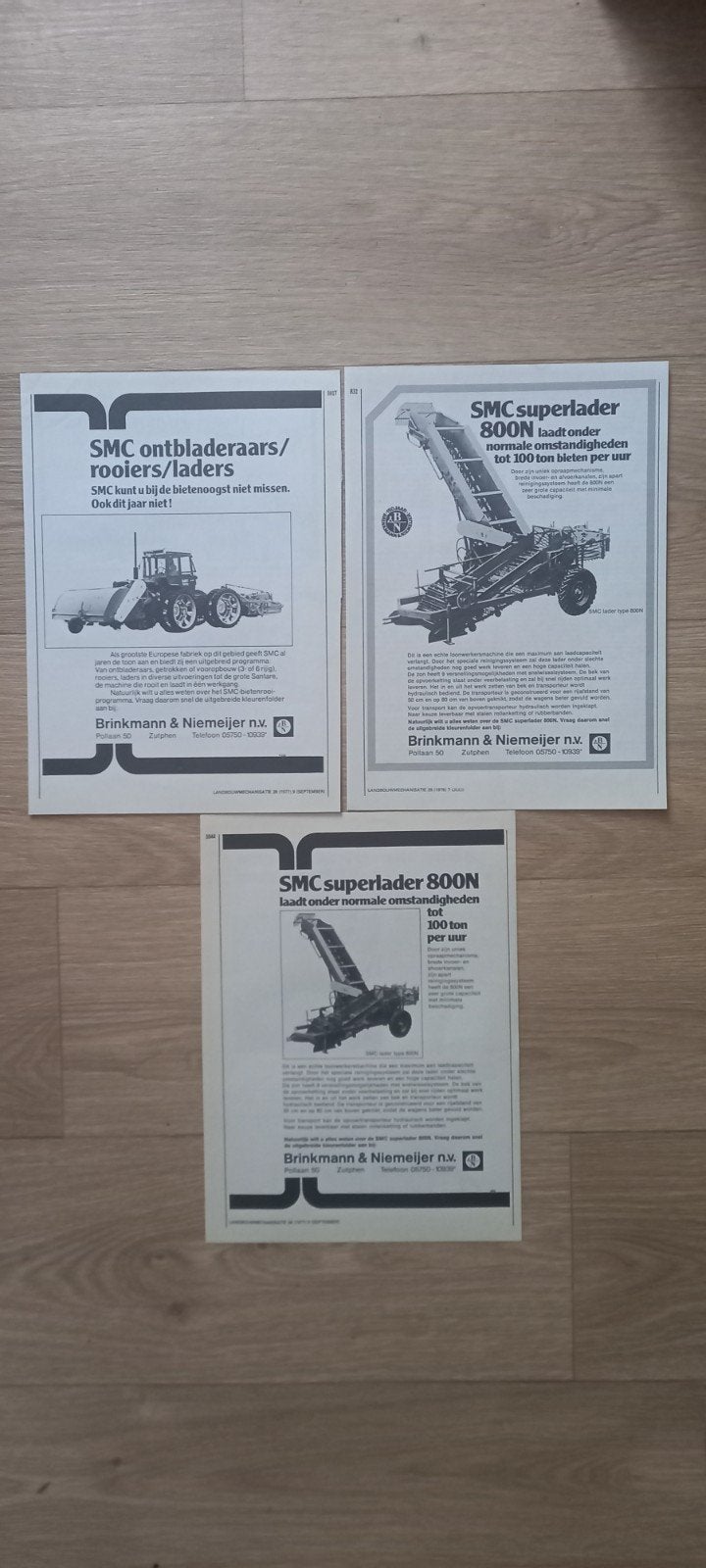 R 9 : SMC bietenladers en rooiers., Ophalen of Verzenden, 1960 tot 1980, Knipsel(s)
