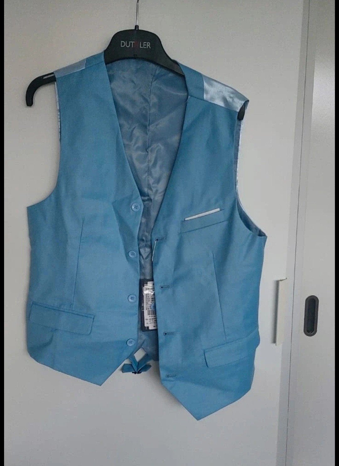 Nieuw Heren Gilet - Lichtblauw, Maat L, Kleding | Heren, Kostuums en Colberts, Maat 52/54 (L), DUT LER, Blauw, Nieuw