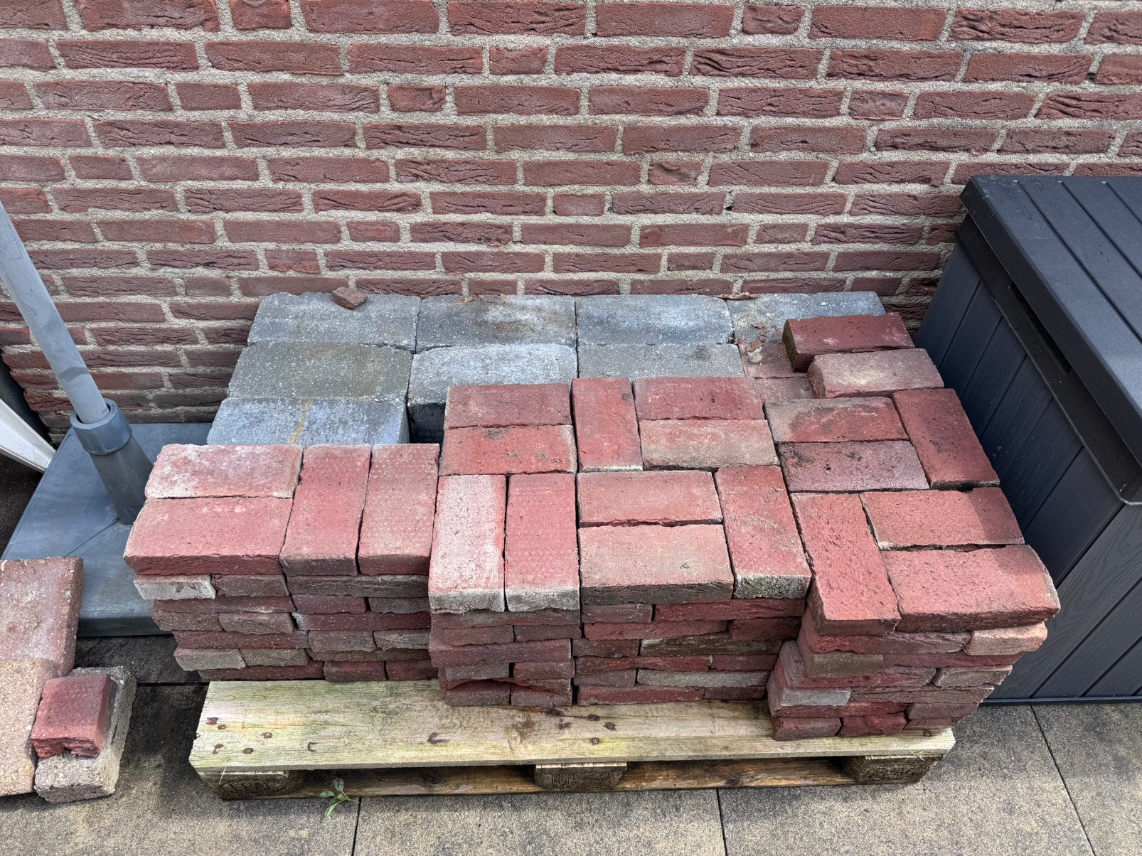 Bakstenen en betonband, Ophalen, Overige typen, Zo goed als nieuw, Minder dan 5 m²